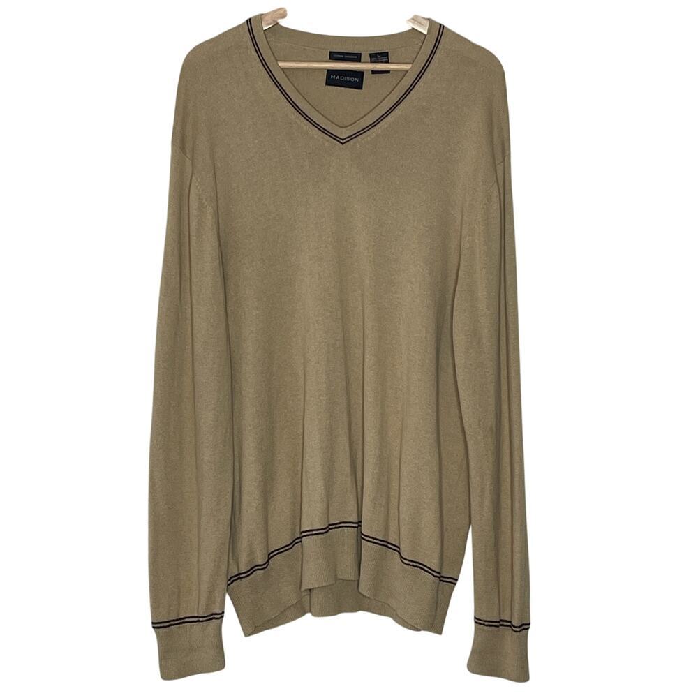 MADISON MENS COTTON CASHMERE SWEATER‎ SIZE L